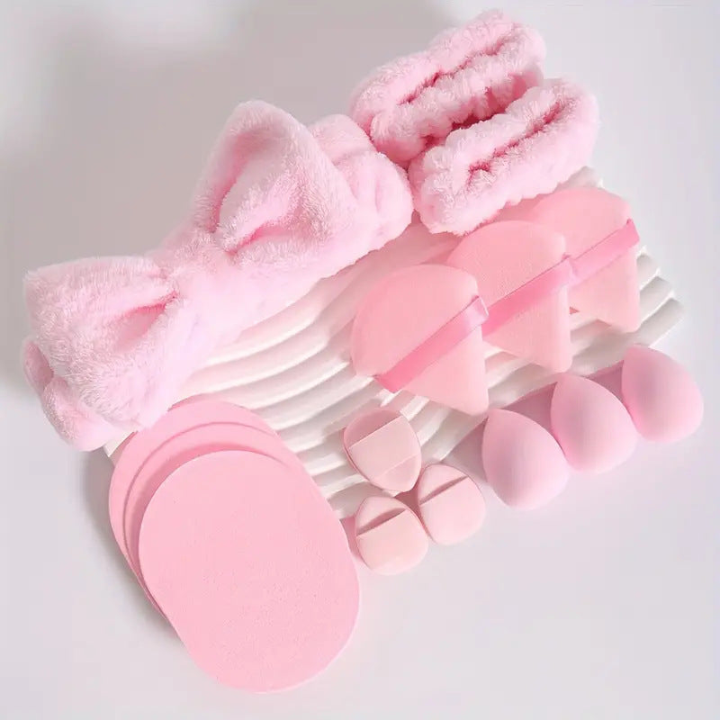 Set Accessoires Beauté - Éponges et Bandeau 🎀