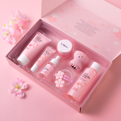 Coffret Cadeau Fleur de Cerisier - 8 Pièces Soin Visage