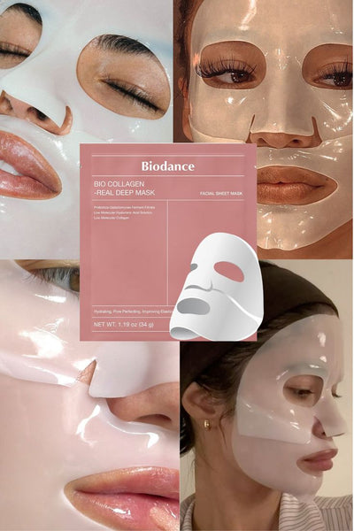 Masque Facial Hydratant au Collagène - Anti-Âge