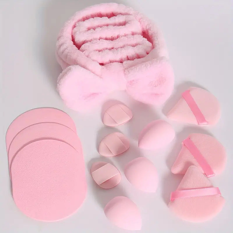 Set Accessoires Beauté - Éponges et Bandeau 🎀